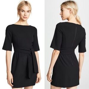 alice + olivia Boat Neck Mini Dress